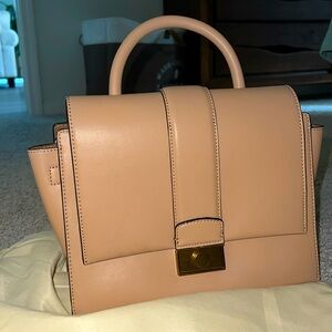 Charles & Keith Tan Leather Handbag